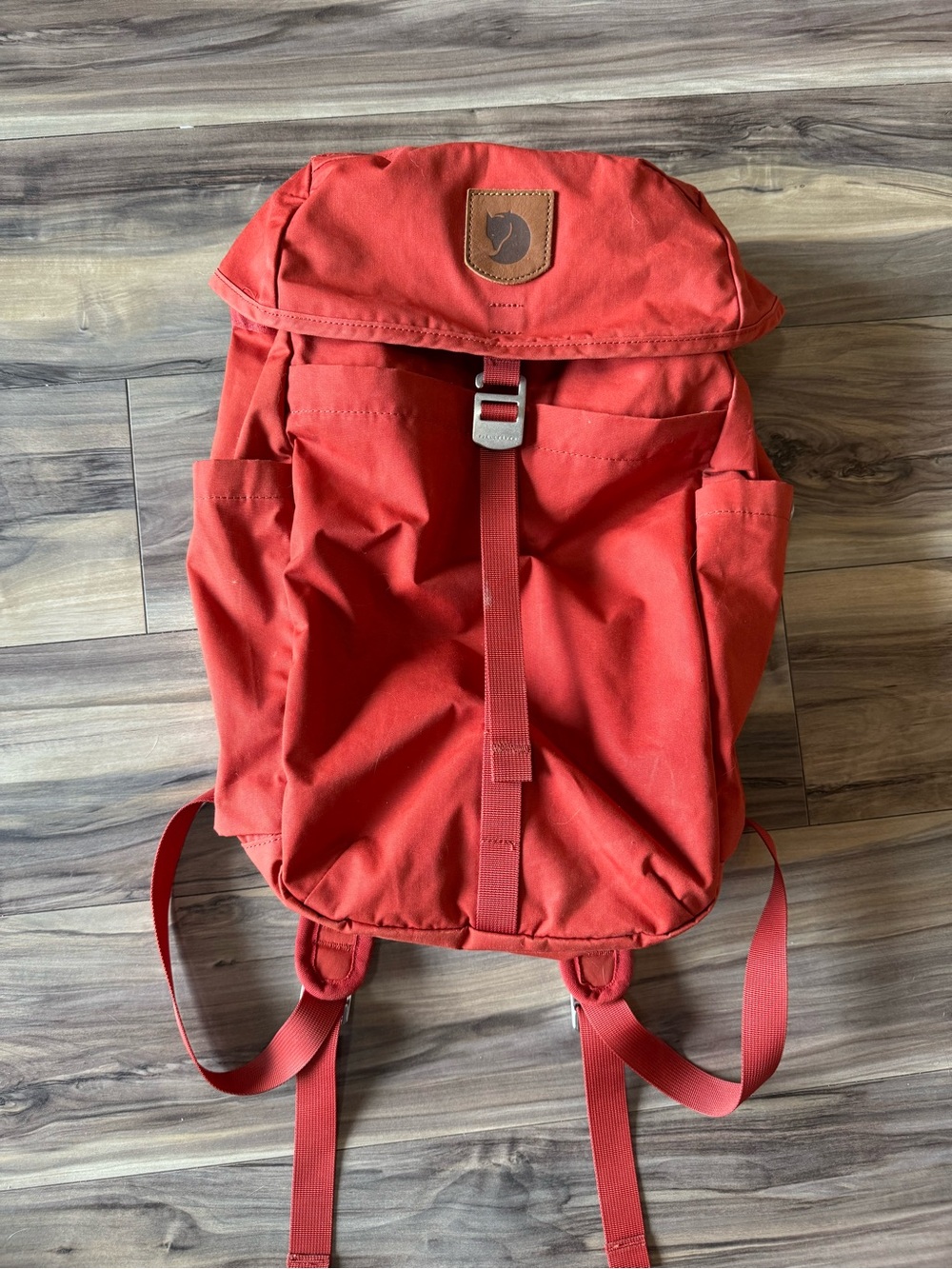 Fjallraven Greenland Red Roll-Top Canvas Backpack